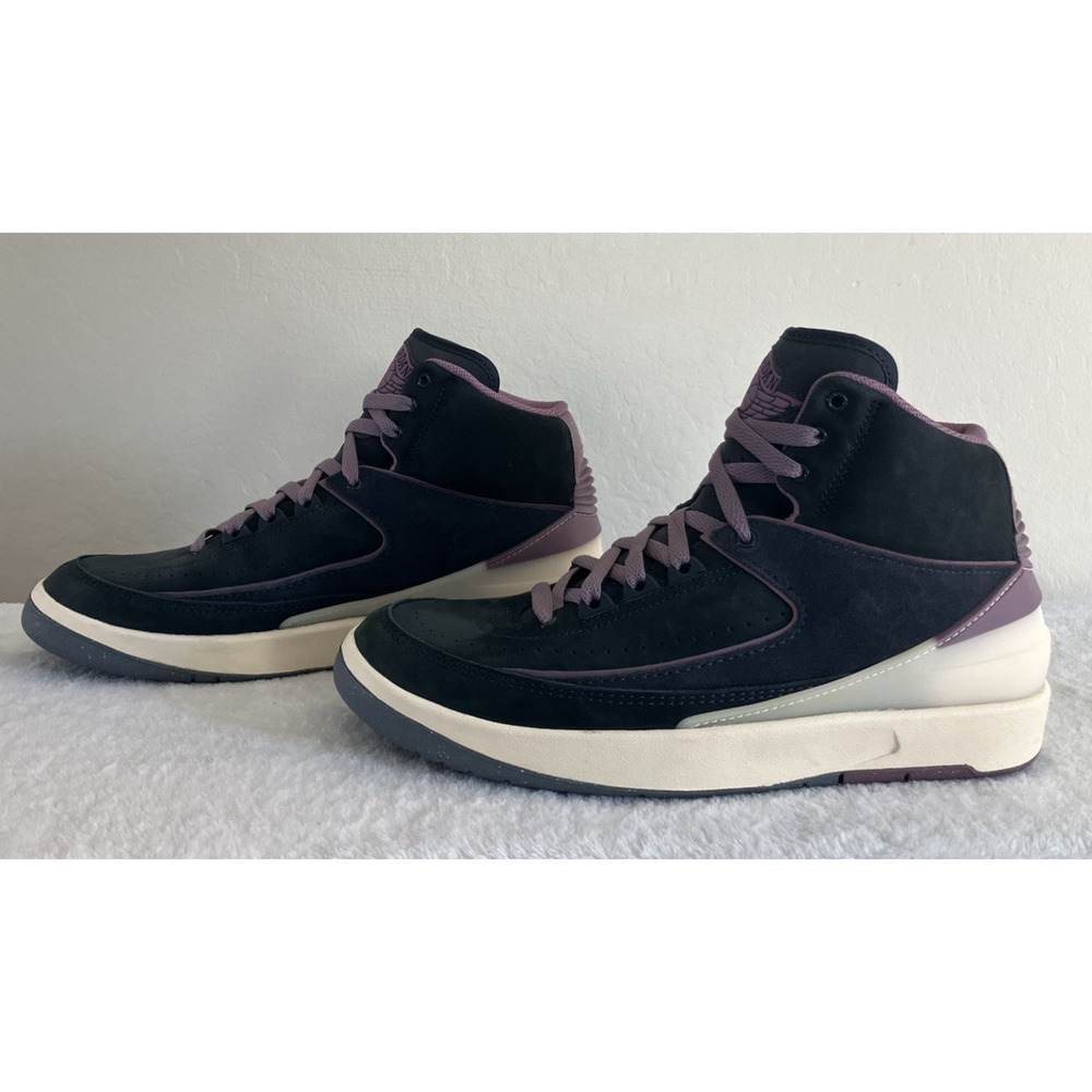 Womens Size 9.5 Mens 8 Nike Air Jordan 2 Retro Off Noir Mauve Basketball Shoes - Picture 2 of 14